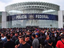 Los elementos consideran que la propuesta de ser enviados a la Guardia Nacional ha sido violatoria de derechos humanos y laborales. NTX / I. Hernández