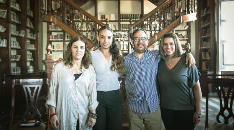 Sara Valenzuela, Giovana Jaspersen, Alejandro Tavares y Begoña Lomelí presentaron la nueva propuesta radiofónica. CORTESÍA