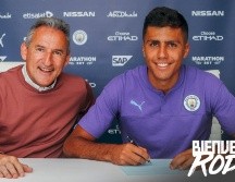 A Rodri se le compara con Sergio Busquets, un centrocampista defensivo descubierto por Pep Guardiola, entrenador actual del City. ESPECIAL / mancity.com