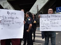 López Obrador expuso que a raíz de las protestas de los federales, algunos agentes que se habían inscrito a la Guardia Nacional decidieron dar marcha atrás. NTX/ A. Rocha