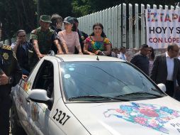 La jefa de gobierno de la Ciudad de México, Claudia Sheinbaum, recorrió diferentes zonas de Iztapalapa como parte del inicio de operaciones de la Guardia Nacional. NTX/ESPECIAL