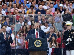 Trump celebra el "extraordinario patrimonio" de EU en el Día de la Independencia
