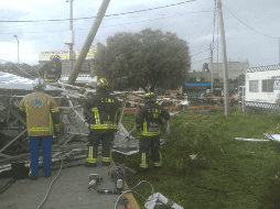 El accidente ocurrió en la calle de José Alfredo Jiménez y Av. De las Torres, de la colonia Emiliano Zapata. TWITTER / @SGIRPC_CDMX