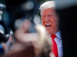 Trump justificó este viernes esos errores históricos por problemas en el teleprómpter. EFE / E. Lesser