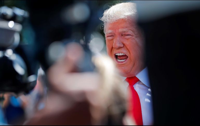 Trump justificó este viernes esos errores históricos por problemas en el teleprómpter. EFE / E. Lesser