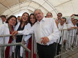 En el encuentro, López Obrador planteó reforzar la colaboración con universidades para impulsar la carrera de medicina. NTX/PRESIDENCIA