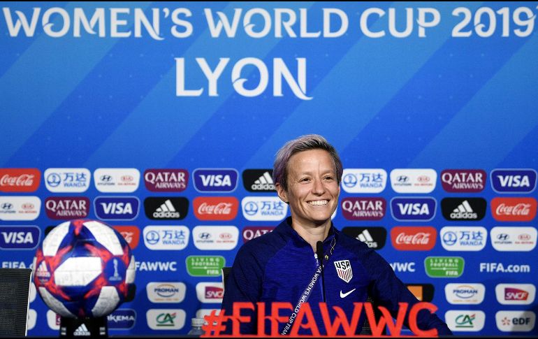 La co capitana del 'Team USA', ha sido protagonista durante este torneo tanto por sus actuaciones en el campo como por su toma pública de posición contra el presidente de su país. AFP / F. Fife