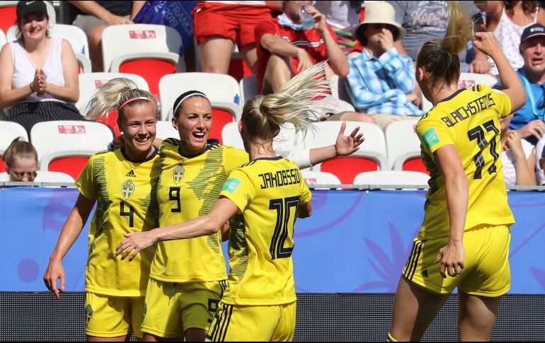 Las suecas fueron más enérgicas desde el inicio del partido y sus esfuerzos fueron premiados con la victoria. AFP/V. Hache