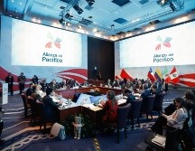 El secretario de Relaciones Exteriores de México, Marcelo Ebrard, participó durante la firma de la Declaración de Lima, entre los países miembros del Acuerdo de la Alianza del Pacífico. NTX/ESPECIAL