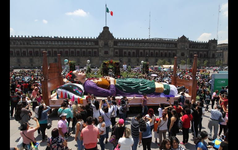 Estas actividades fueron organizadas en el marco del 112° aniversario del natalicio de la artista mexicana. EFE / M. Guzmán