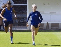 Rapinoe (derecha) tiró dardos contra la FIFA, previo a la Final contra Holanda. AFP