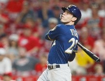 Yelich lidera las Mayores con 31 jonrones en lo que va de la presente temporada. AFP / J. Robbins