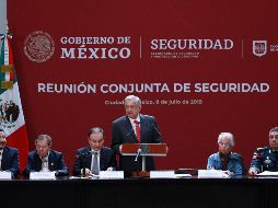 El Presidente de México, Andrés Manuel López Obrador, encabeza la instalación del Consejo Nacional de Seguridad Pública y el Consejo Nacional de Protección Civil. NTX/F. Estrada