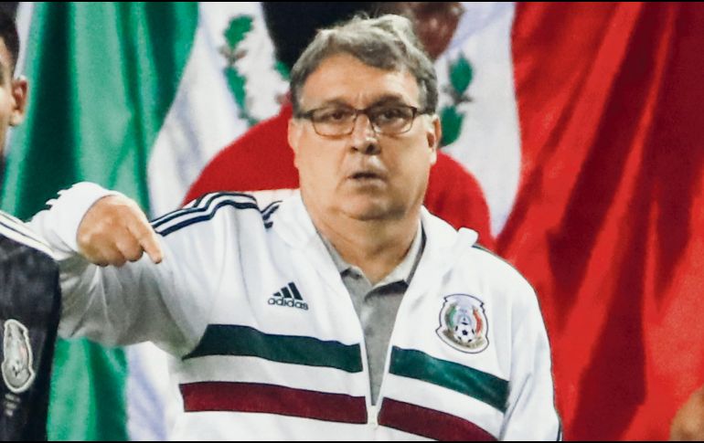 La Selección no ha perdido en 10 partidos en los que Gerardo Martino ha dirigido. EFE / T. Maury