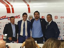 Amaury Vergara estuvo en la presentación de Antonio Briseño como refuerzo para el Apertura 2019. EL INFORMADOR / A. Ramírez