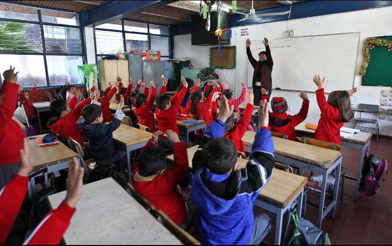 Informan que cinco millones 11 mil niños estuvieron en el nivel preescolar; más de 14 millones en educación primaria y alrededor de seis millones 565 mil, en educación secundaria. EL INFORMADOR/ARCHIVO
