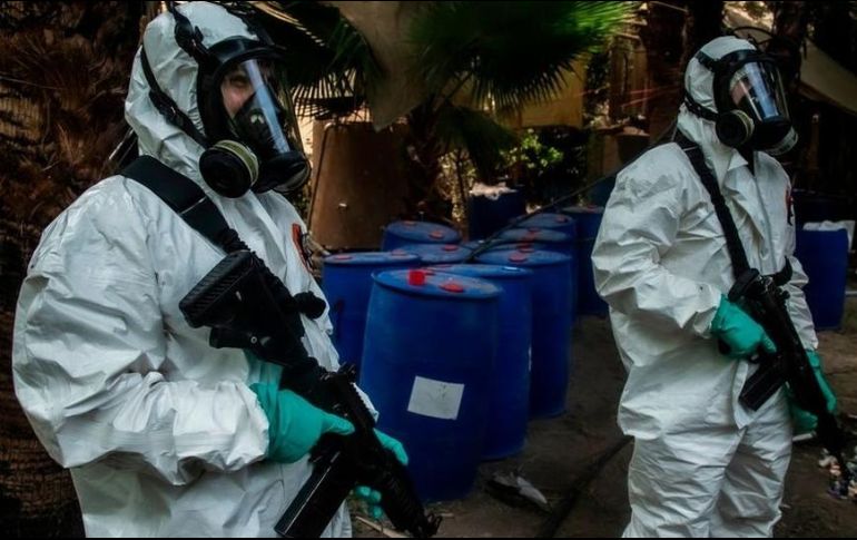 En junio la policía de Sinaloa desmanteló tres laboratorios clandestinos de metanfetamina en ese estado mexicano. GETTY IMAGES