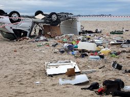 La lluvia dejó además 108 heridos tras de sí. EFE