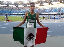 Con su medalla, Mendoza redondeó lo que fue un día inolvidable para el atletismo de Jalisco y de México. FACEBOOK / Comisión Nacional de Cultura Física y Deporte