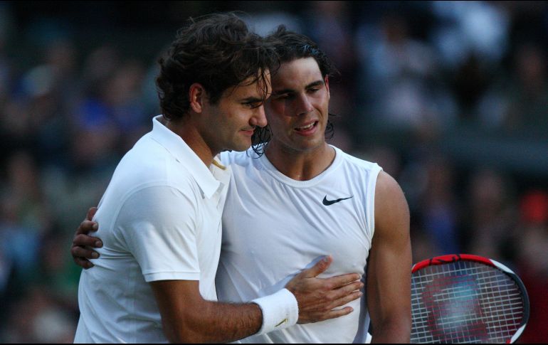 Fotografía de la final de Wimbledon 2008, cuando Nadal derrotó a Federer. AFP/R. Pierse