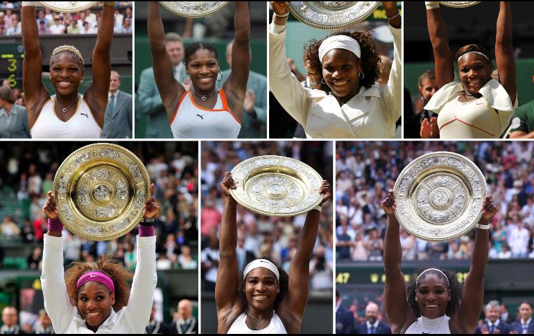 Serena Williams se ha coronado en siete ocasiones en Wimbledon. AFP