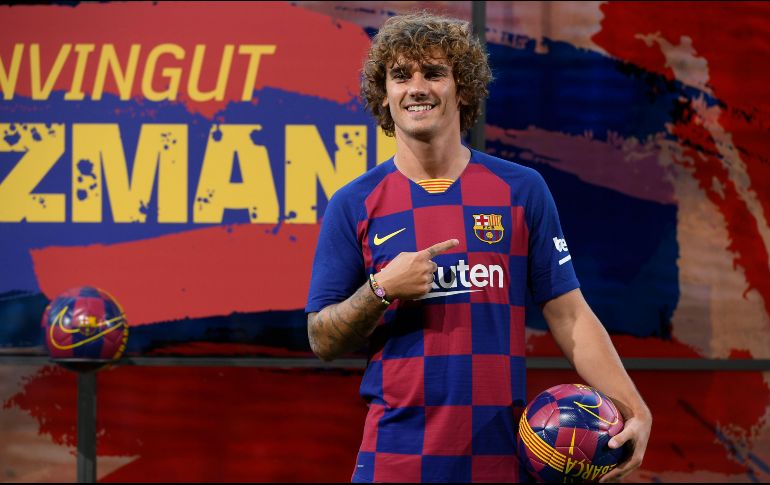 Griezmann portará el dorsal 17 en el club blaugrana. AFP/L. Gene