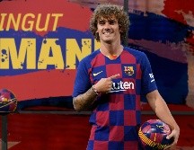 Griezmann portará el dorsal 17 en el club blaugrana. AFP/L. Gene