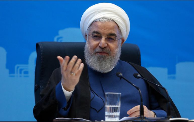 Hasán Ruhani, presidente de Irán, habla en una ceremonia en la ciudad de Bojnourd. EFE/Oficina Presidencial