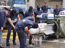 Los detenidos resguardaban un misil aire-aire que trataban de vender. EFE/T. Romano