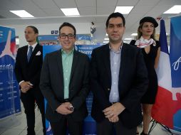 Héctor Xavier López Villaseñor, director de Mercadotecnia, y Sergio Beristain Sánchez, director comercial. EL INFORMADOR/F. Atilano