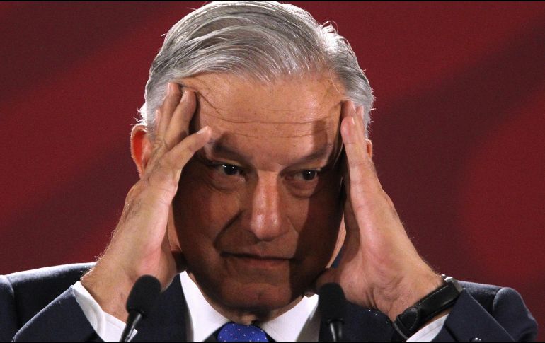 López Obrador presentó este martes el plan de negocios de Pemex para 2019-2024. EFE / M. Guzmán