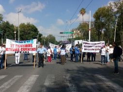 La manifestación tiene como fin circular por Juárez hasta el Palacio de Gobierno. ESPECIAL/ @mariliopolitico