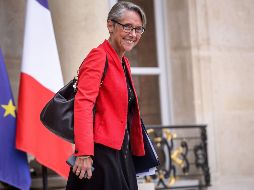 Elisabeth Borne tras su presentación esta tarde en su nuevo cargo. EFE/C. Pétit