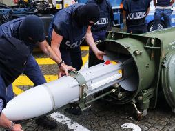 El misil Mantra Super 530 F es una versión actualizada del modelo R530, en servicio desde 1980, con un alcance de 25 kilómetros y una carga explosiva de 30 kilos. EFE / T. Romano