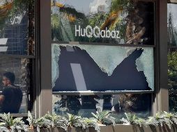 Aspectos del restaurante donde ocurrió el tiroteo de este miércoles. AP/RUDAW Facebook TV