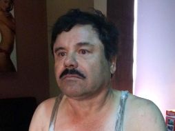 Joaquín Guzmán tras su tercera detención en México, el 8 de enero de 2016. AP/ARCHIVO