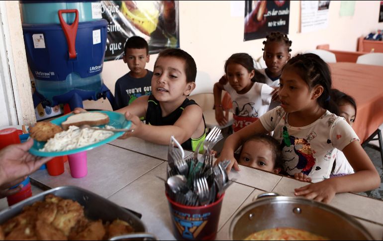 Niños en el albergue El buen samaritano, en Ciudad Juárez. SUN