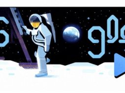 El Doodle permitirá a los usuarios de Internet en el mundo revivir la histórica misión espacial. ESPECIAL / google.com