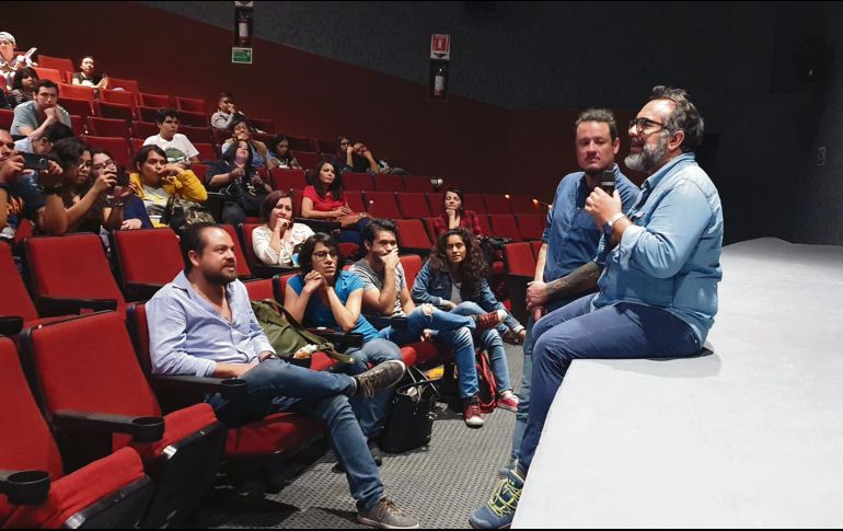 El director de arte platicó en el Cineforo sobre la cinta “El laberinto del fauno”. EL INFORMADOR / N. Gutiérrez