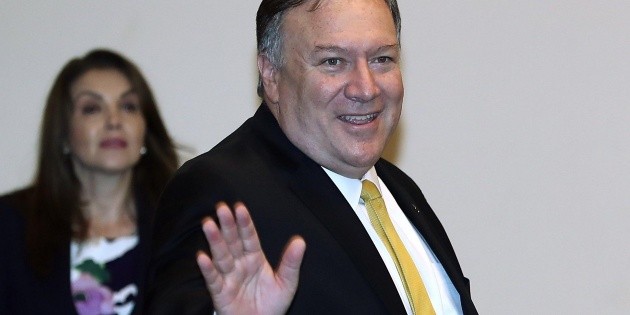 Mike Pompeo llega a canciller&iacute;a para reuni&oacute;n con Marcelo Ebrard