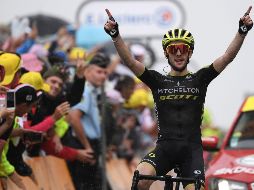 Yates triunfó en la cima de Prat d'Albis en la décimo quinta etapa. AFP/J. Pachoud