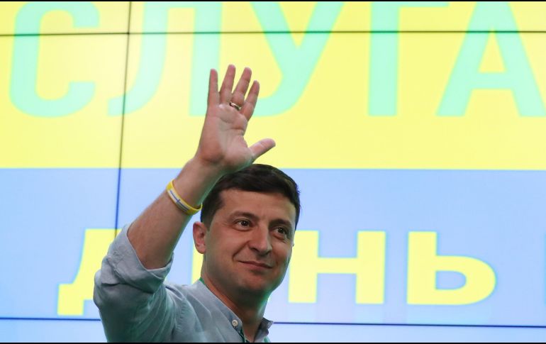 El partido de Vladímir Zelenski obtuvo una mayoría aplastante en las elecciones parlamentarias del domingo. EFE/EPA/T. Zenkovich