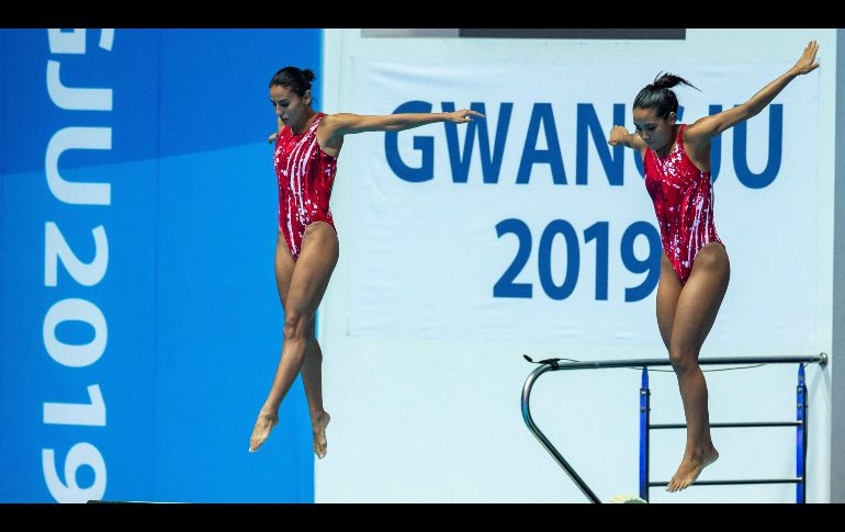Junto a Paola Espinosa, Melany Hernández se colgó el bronce en el Campeonato Mundial de Natación de Gwangju, Corea. EFE / ARCHIVO