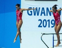 Junto a Paola Espinosa, Melany Hernández se colgó el bronce en el Campeonato Mundial de Natación de Gwangju, Corea. EFE / ARCHIVO