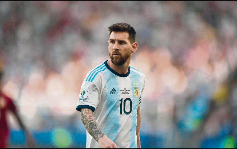 Lionel Messi asegura que no intentó ofender a la Conmebol y les mandó una carta para frenar problemas. AFP