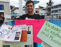 Los más pequeños hicieron cartulinas de felicitación para los deportistas que compitieron dentro del Mundial de Natación de Gwangju y la Universiada Mundial de Nápoles. EL INFORMADOR/D. Reos