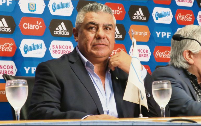 El presidente de la Asociación del Futbol Argentino, Claudio Tapia, lanzó fuertes críticas a la Conmebol. EFE