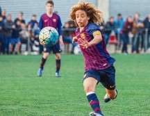Xavi Simons, de 16 años, se formó en el Barcelona. AP