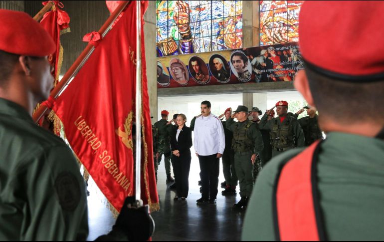 Este miércoles, Nicolás Maduro tuvo un encuentro con altos mandos militares. AFP/Presidencia de Venezuela