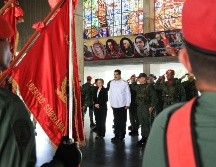 Este miércoles, Nicolás Maduro tuvo un encuentro con altos mandos militares. AFP/Presidencia de Venezuela